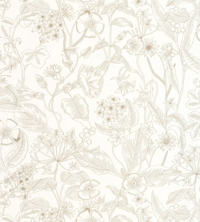 Lightness Wallpaper by Caselio Blanc Or