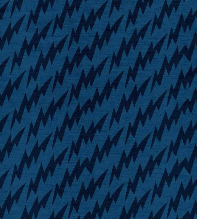Lightning Bolts Fabric by Ottoline Blue