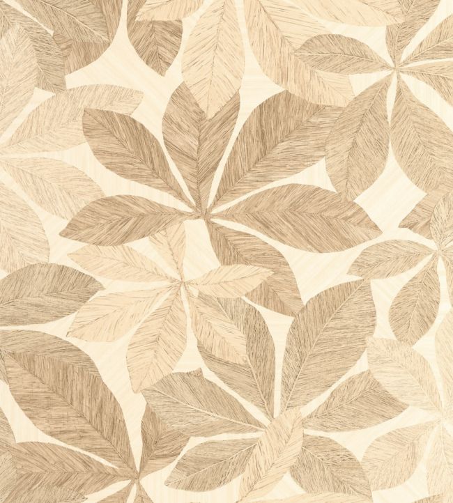 Lignaria Wallpaper by Caselio Blanc Beige