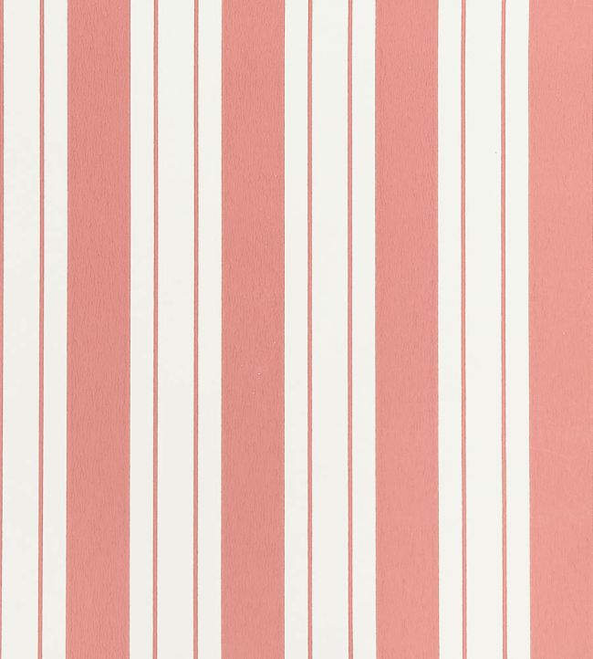 Ligorio Stripe Wallpaper by Osborne & Little Coral