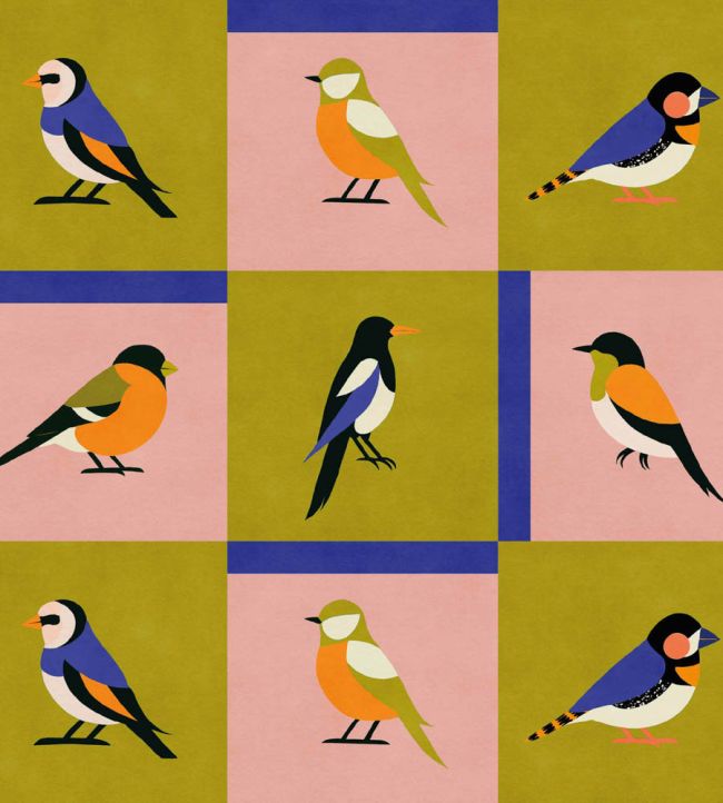 Like a Bird Wallpaper by Coordonne Cobalt