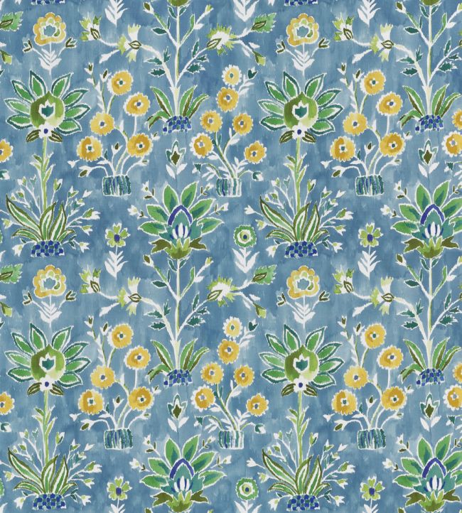 Lilia Print Fabric by Thibaut Sky
