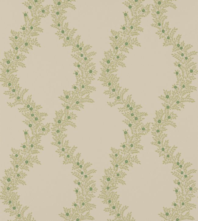 Liliana Wallpaper by Colefax and Fowler Leaf Green