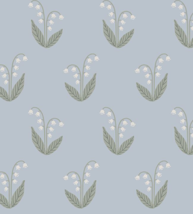 Lilly Wallpaper by Sandberg Light Blue