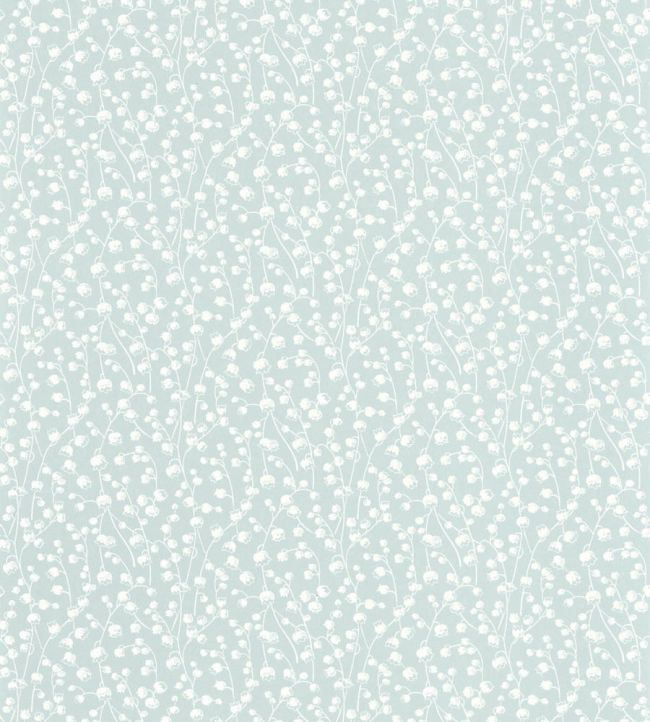 Lily Of The Valley Wallpaper by Casadeco Bleu Ciel