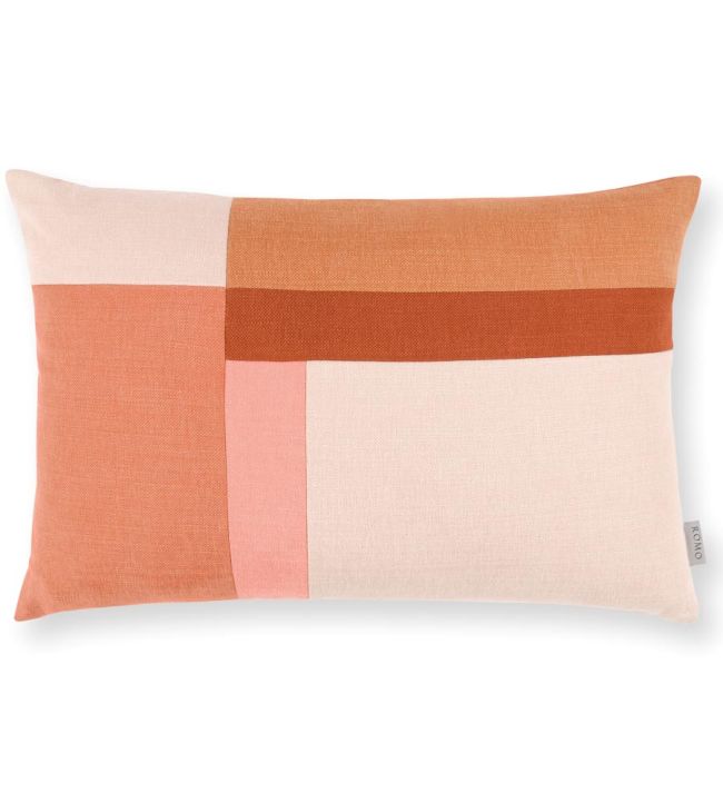 Linara Patchwork Cushion 60 x 40cm by Romo Russet