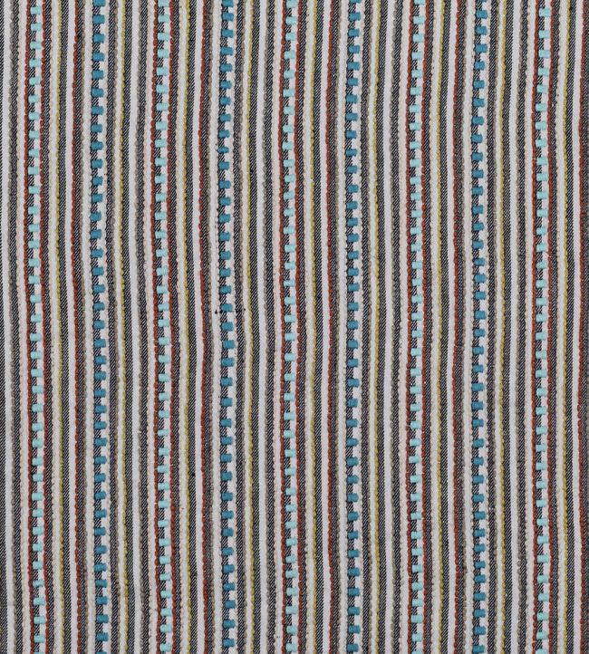Line Work Fabric by Vanderhurd Topaz