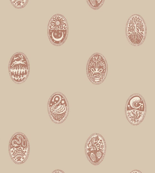 Linear Cameos Wallpaper by Josephine Munsey Cromwell Stone, Hibernacle and Salt Ridgel