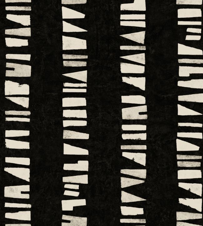 Linear Footprints Wallpaper by Tres Tintas Black