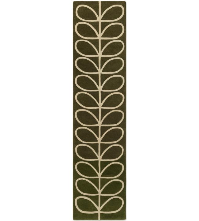 Orla Kiely Linear Stem Runner rug Olive 60501067230-US Olive