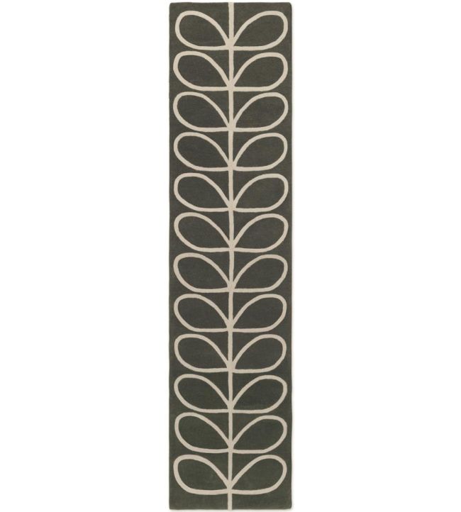 Orla Kiely Linear Stem Runner rug Slate 60505067230-US Slate
