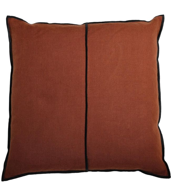 Linen Cushion 45 x 45cm by Maison Casamance Rouille