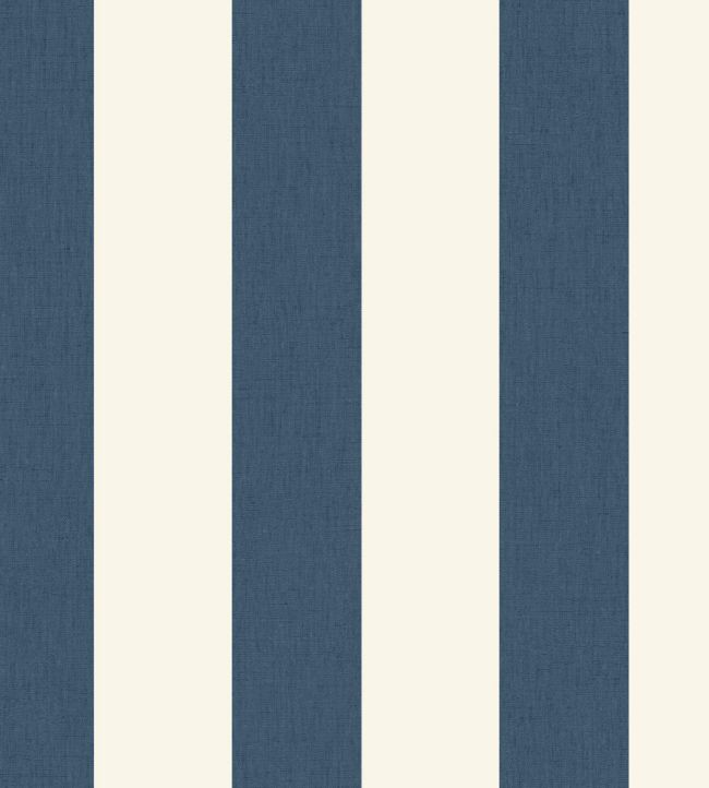 Linen Lines Wallpaper by Caselio Bleu Denim