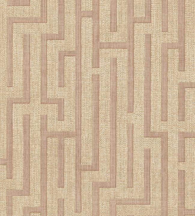Linen Trellis Wallpaper by Eijffinger Pink/Terracotta