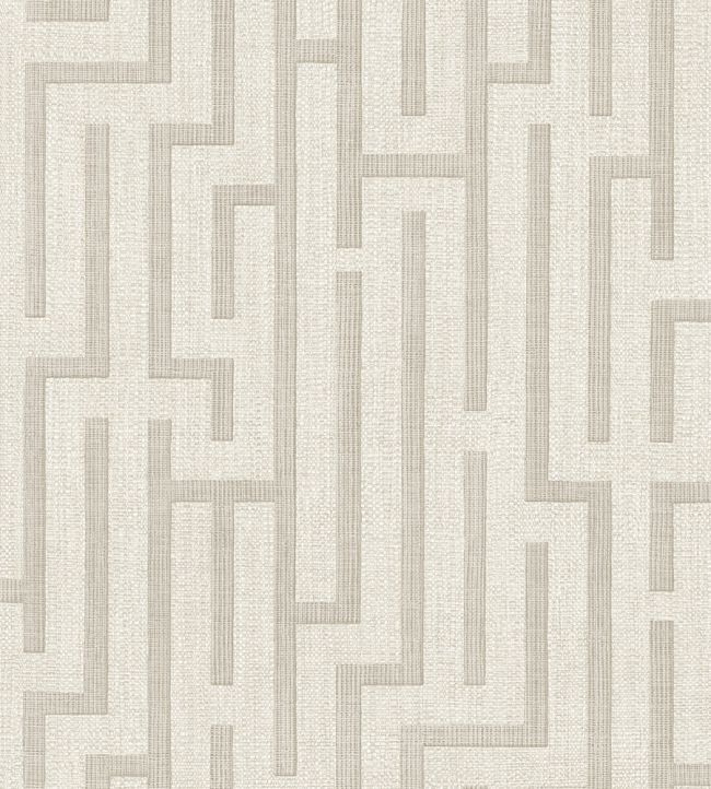 Linen Trellis Wallpaper by Eijffinger White/Cream