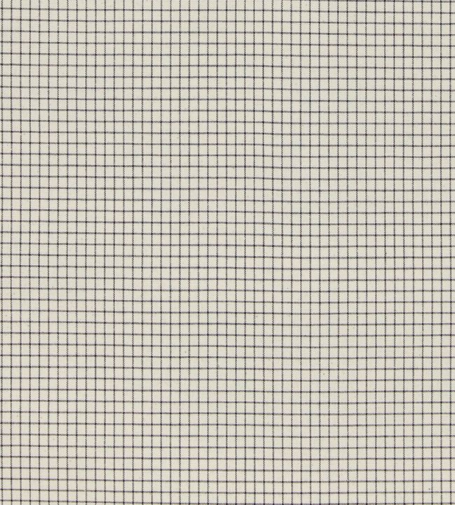 Lining Check Fabric by Ian Mankin Dark Navy