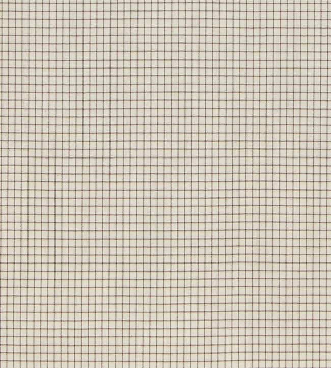 Lining Check Fabric by Ian Mankin Mocha