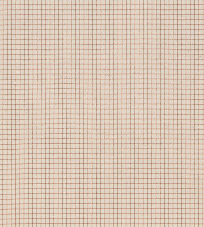 Lining Check Fabric by Ian Mankin Rust