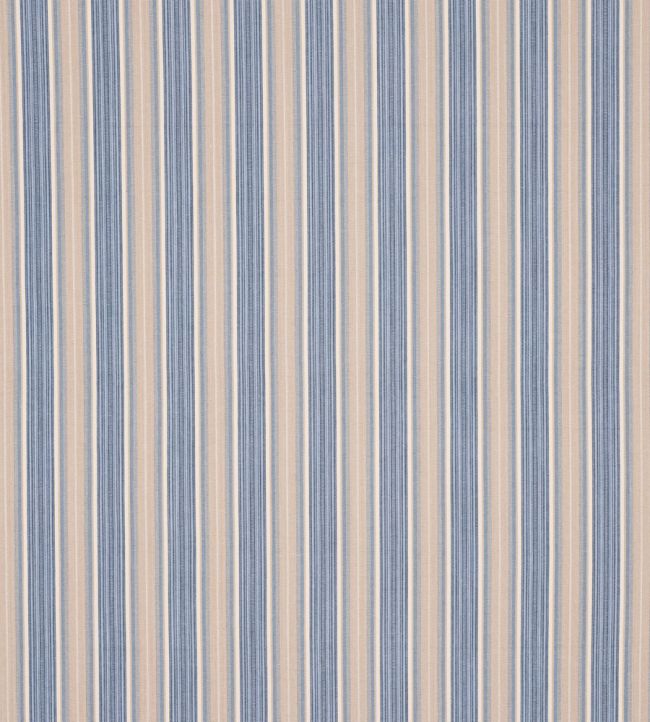 Linton Stripe Fabric by Jane Churchill Blue