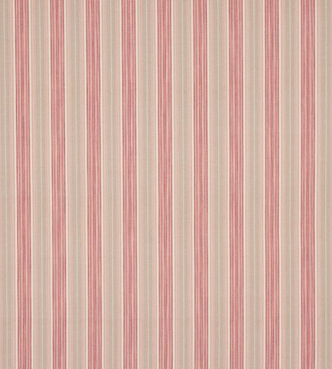 Linton Stripe Fabric by Jane Churchill Red