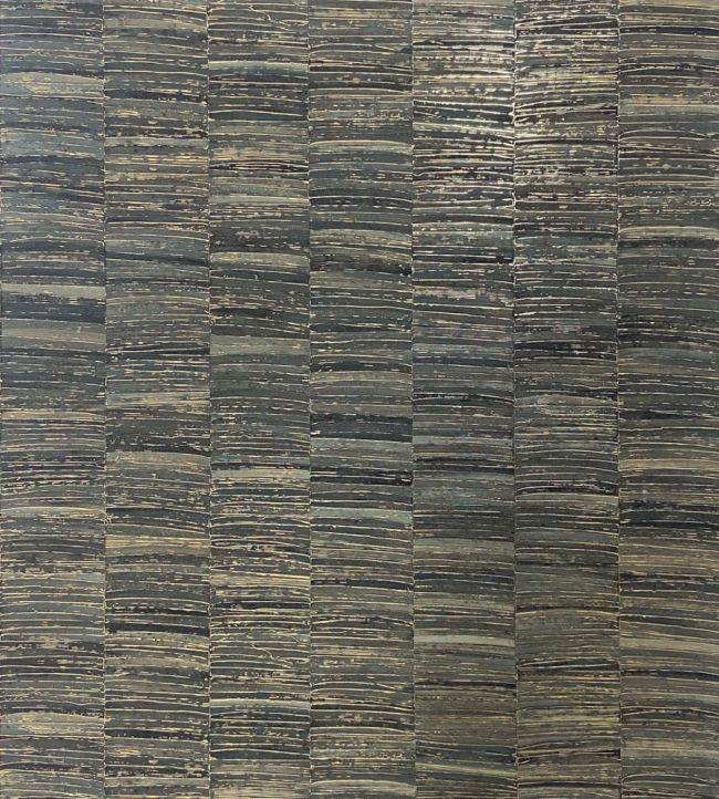 Lirio Wallpaper by Casamance Anthracite/Dore