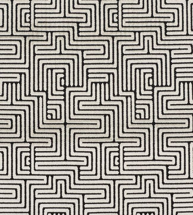 Lisboa Velvet Fabric by Schumacher Obsidian
