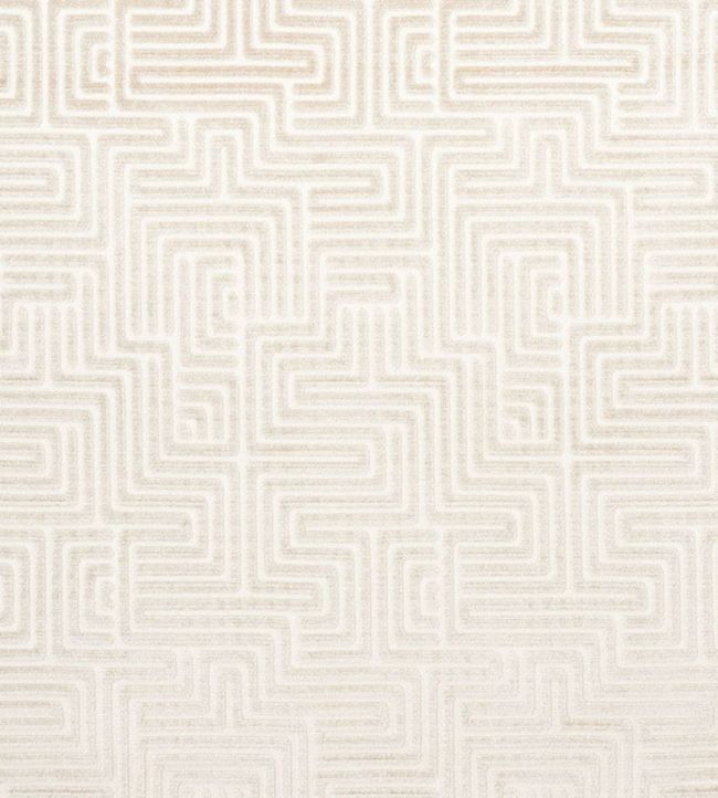 Lisboa Velvet Fabric by Schumacher Pearl