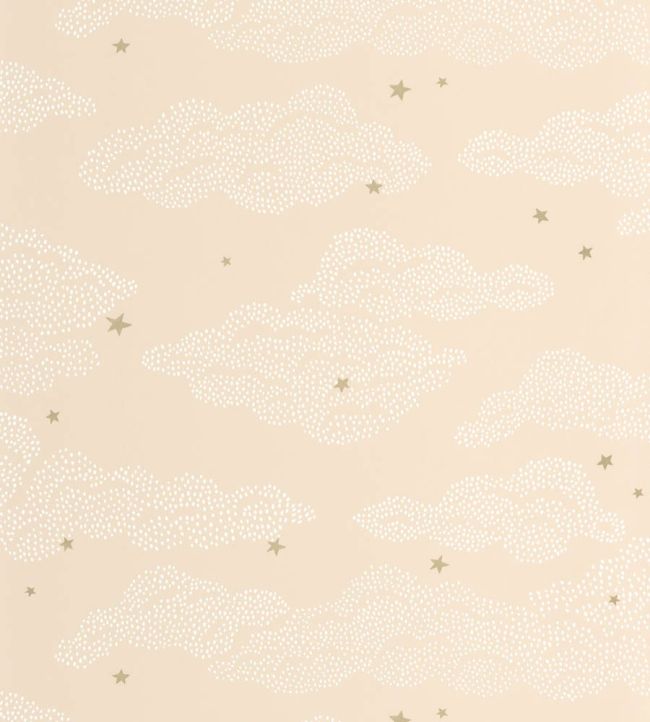 Little Clouds Wallpaper by Caselio Vieux rose