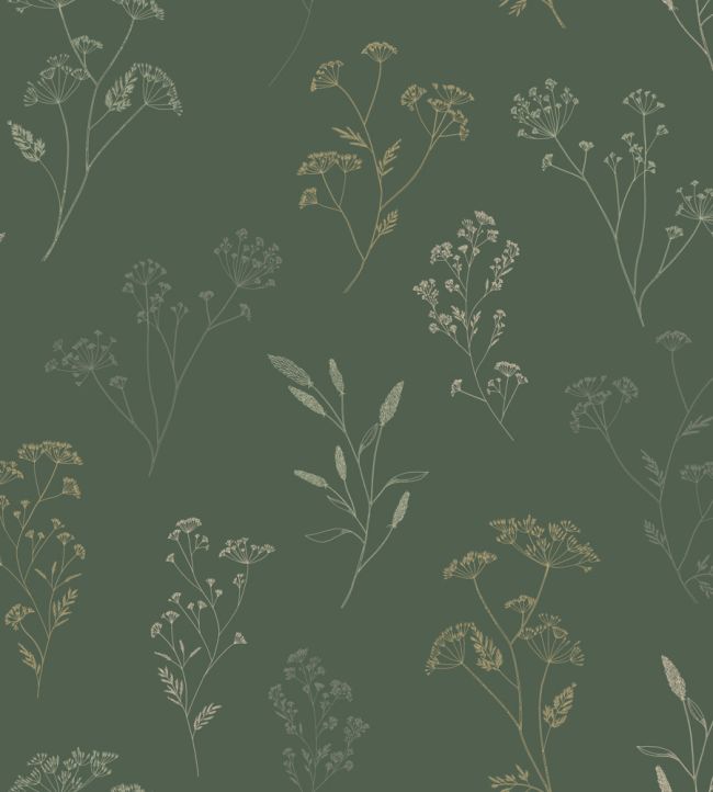 Little Graminea Wallpaper by Caselio Vert Anglais