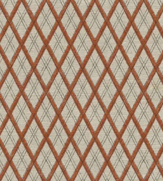Little Lattice Fabric by Ottoline Burnt Orange