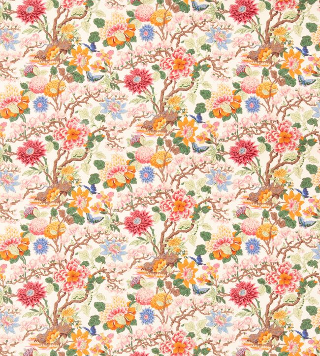 Little Magnolia Fabric by GP & J Baker Pink/Orange