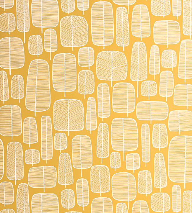 Little Trees Wallpaper by MissPrint Yellow