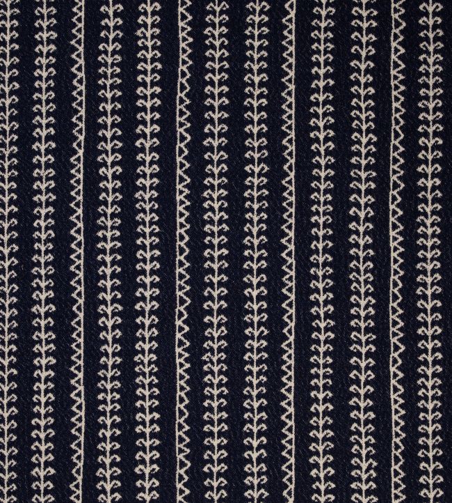 Little Weed Fabric by Christopher Farr Cloth Indigo