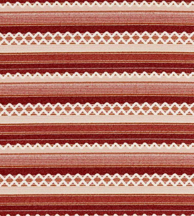 Lock Stitch Fabric by Scion Chilli/Ladybird Red/Blush