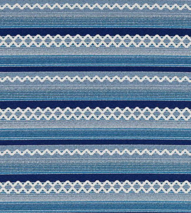 Lock Stitch Fabric by Scion Indigo/Denim/Coast Blue