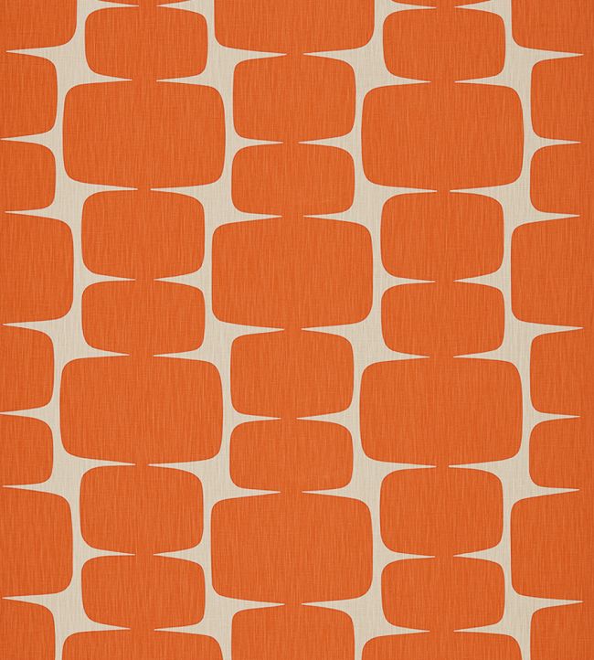Lohko Fabric by Scion Paprika / Pebble