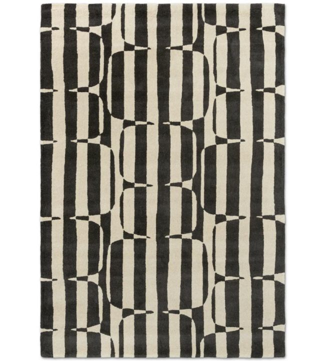 Scion Lohko Stripe rug Charcoal 123105120180-US Charcoal