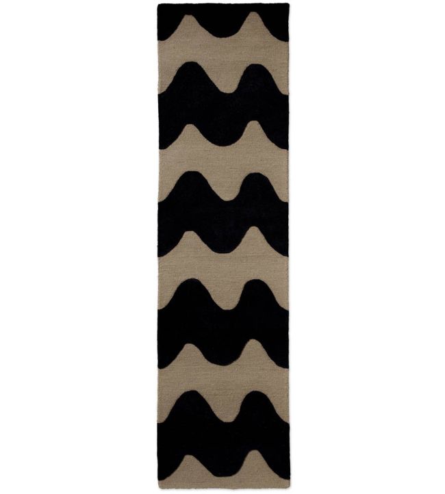 Marimekko Lokki Runner rug Black 133905070245-US Black