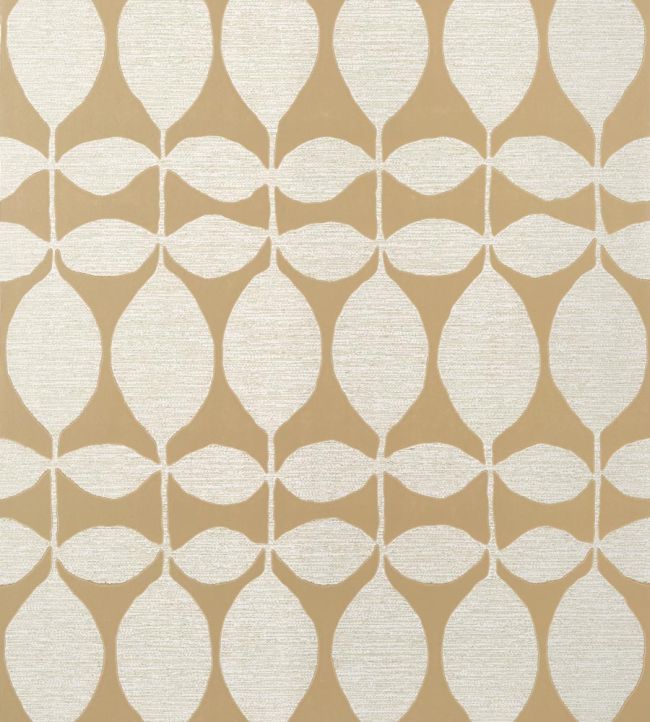 Lola Wallpaper by Thibaut Metallic Gold