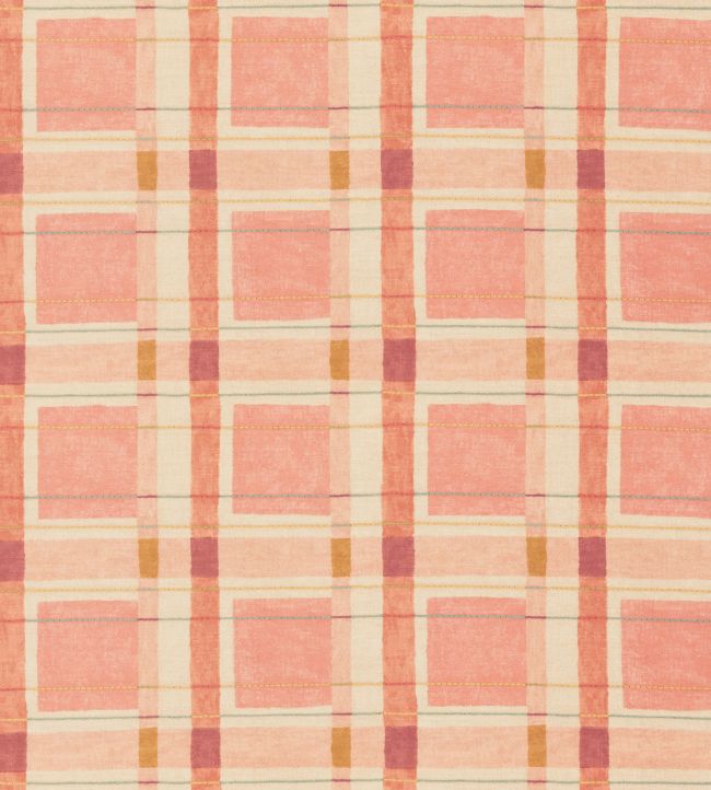 London Check Fabric by George & Minnie Blush