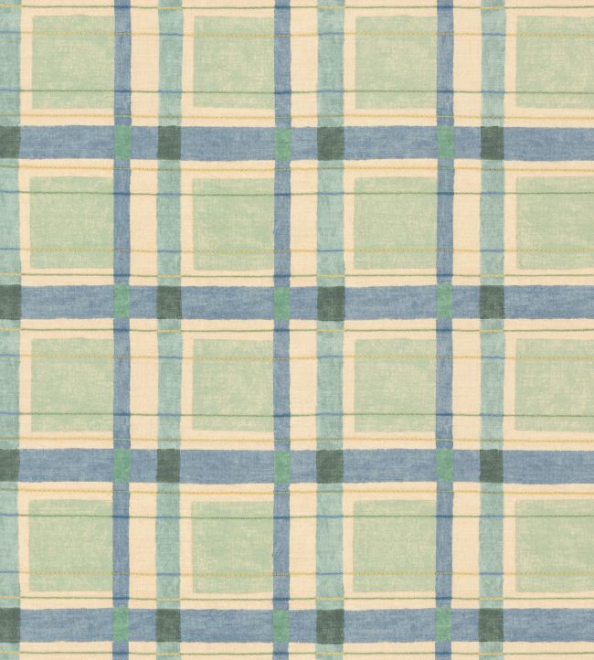 London Check Fabric by George & Minnie Periwinkle