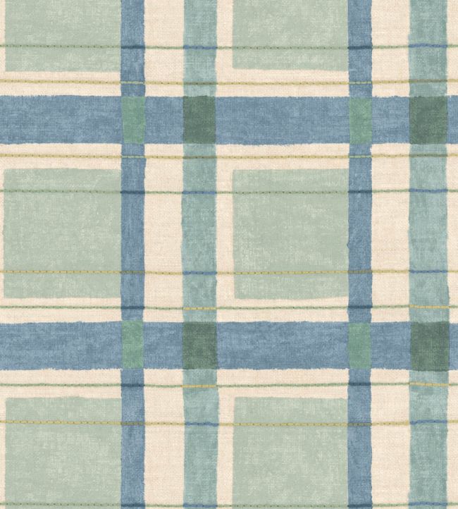 London Check Wallpaper by George & Minnie Periwinkle