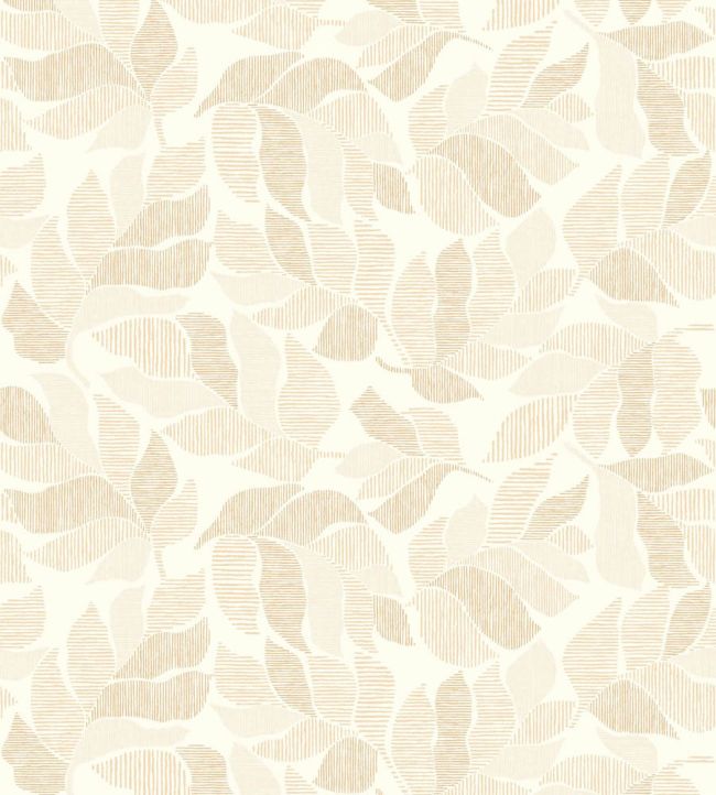 Lontara Wallpaper by Casamance Blanc/Dore