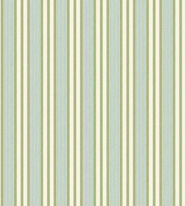 Loom Stripe Wallpaper by George & Minnie Grass/Aqua
