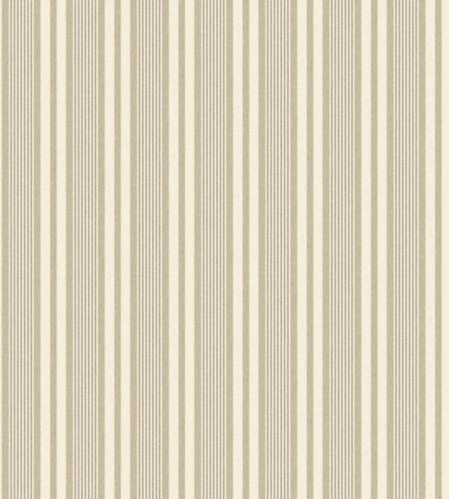 Loom Stripe Wallpaper by George & Minnie Parchment