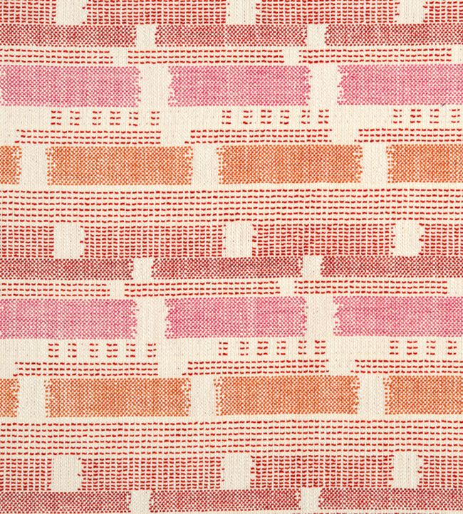 Loom Weave Fabric by Christopher Farr Cloth Hot Pink