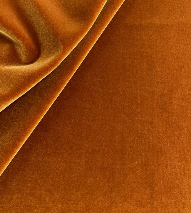 Lord Velvet Fabric by Ian Sanderson Amber