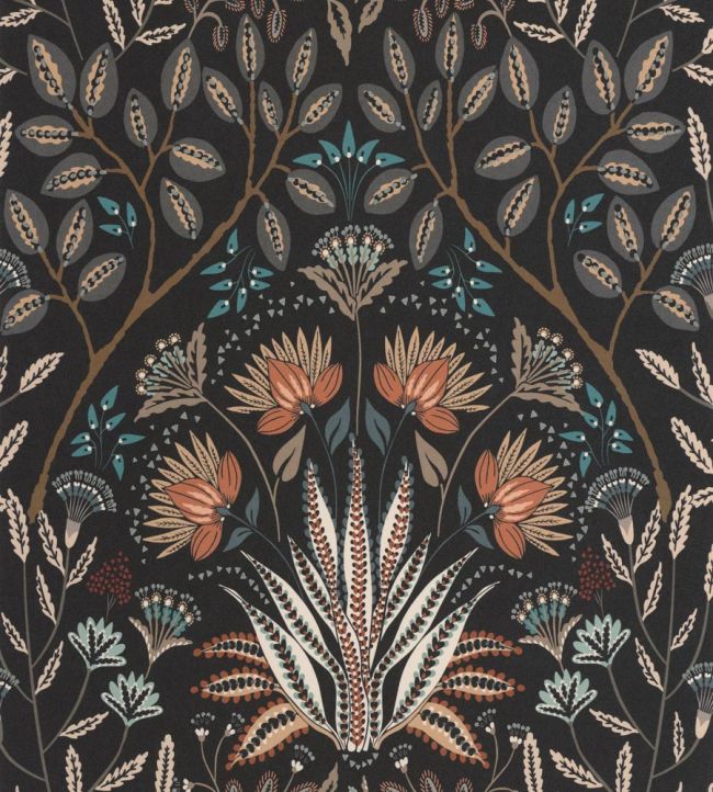 Lords Wallpaper by Casadeco Noir Reglisse