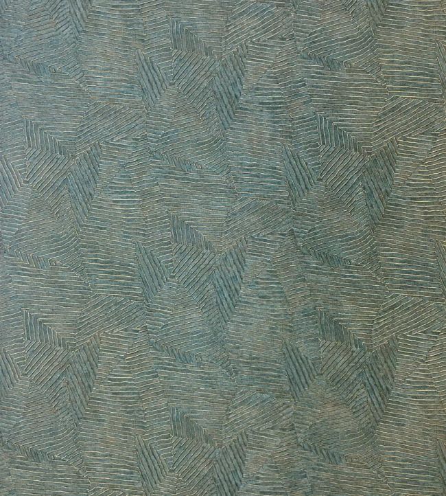 Lore Wallpaper by Casamance Vert Imperial Dore
