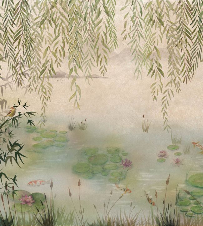 Lotus Mural by Coordonne Spring